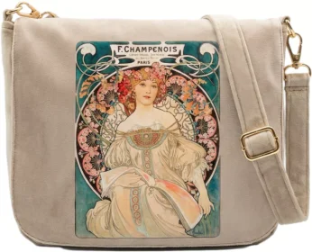 Torebka damska welurowa Rozmarzenie Alfons Mucha