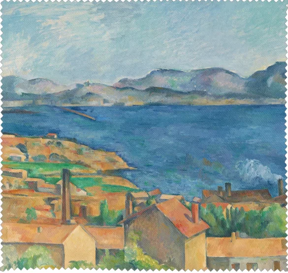Ściereczka do okularów Zatoka Marsylii widziana z L​ ​Estaque​ 1885​ Paul Cezanne
