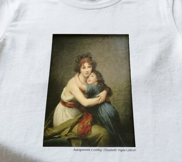 Koszulka z nadrukiem Autoportret z córką Élisabeth Vigée-Lebrun