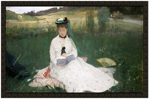 Naszywka Czytanie (portret Edmy Morisot) Berthe Morisot