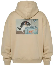 Bluza oversize Kot i złota rybka Ohara Koson