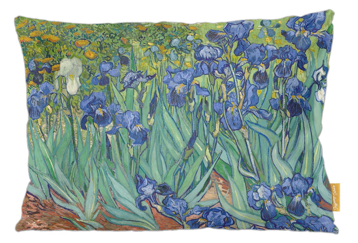 Poduszka dekoracyjna na prezent z obrazem Irysy Vincent Van Gogh Szyjemy Sztukę