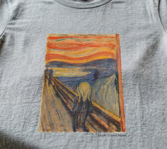 Koszulka z nadrukiem Krzyk Edvard Munch