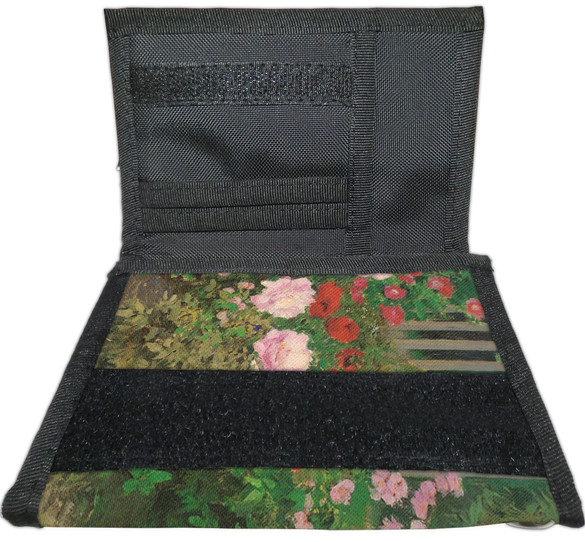 Portfel Kwitnące kwiaty na ogrodzeniu ogrodu Koloman Moser