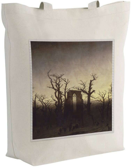 Torba z naszywką Opactwo w dębowym lesie Caspar David Friedrich
