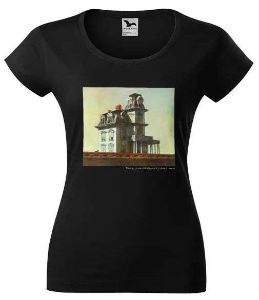 Bluzka damska Dom przy torach kolejowych Edward Hopper