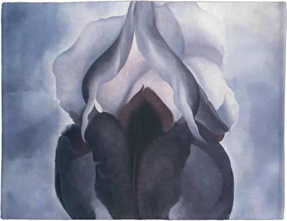 Podkładka na stół Czarna Iris III Georgia O’Keeffe