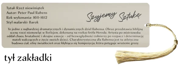 Zakładka do książki Rzeź niewiniątek Peter Paul Rubens