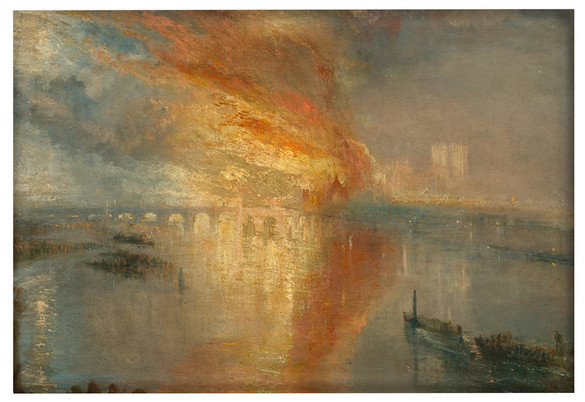 Magnes Pożar Izby Lordów i Izby Gmin William Turner