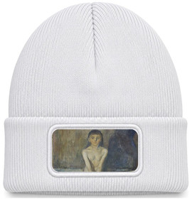 Czapka zimowa Puberty (Dojrzewanie) Edvard Munch – biała