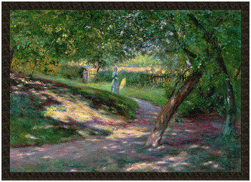 Naszywka W ogrodzie Władysław Podkowiński