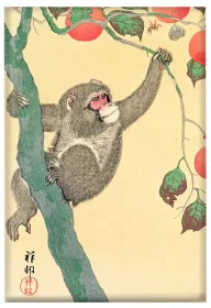 Magnes Małpa na drzewie persymonowym Ohara Koson