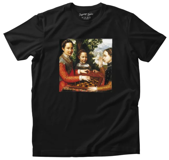 Koszulka z naszywką Gra w szachy Sofonisba Anguissola
