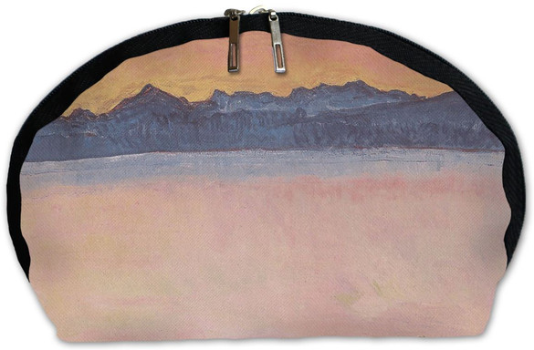 Kosmetyczka Genfersee mit Mont-Blanc im Morgenrot Ferdinand Hodler