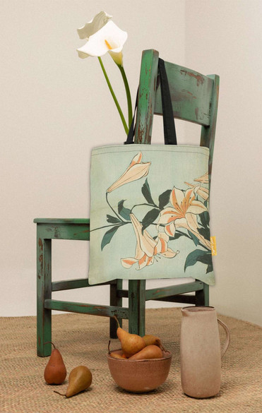 Torba na ramię Lilie Katsushika Hokusai