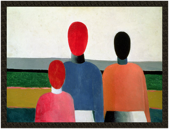 Naszywka Trzy postacie kobiece Kazimir Severinovich Malevich