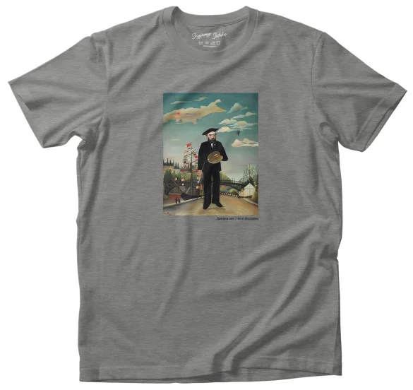 Koszulka z nadrukiem Autoportret Henri Rousseau