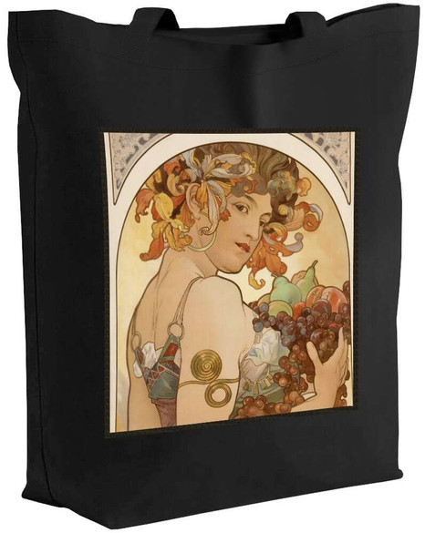 Torba z naszywką Fruit (Owoc) Alfons Mucha