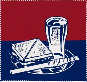 Ściereczka do okularów Sandwich and soda Roy Lichtenstein