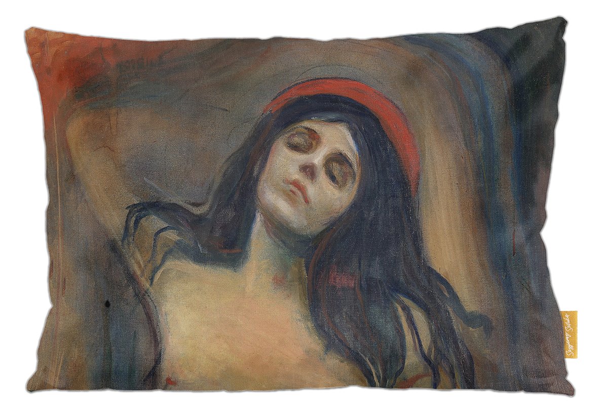 Poduszka dekoracyjna na prezent z obrazem Madonna Edvard Munch Szyjemy Sztukę