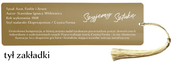 Zakładka do książki Azot, Fosfór i Arsen Witkacy