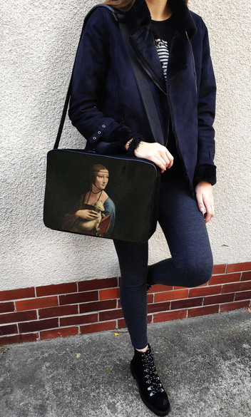 Torba na ramię Dama z gronostajem Leonardo da Vinci