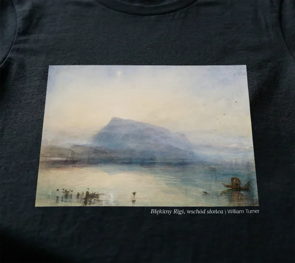 Bluzka damska Błękitny Rigi, wschód słońca William Turner