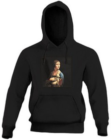 Bluza z naszywką Dama z gronostajem Leonardo da Vinci