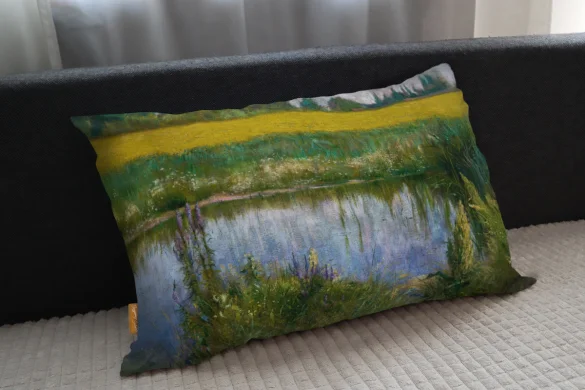 Poduszka Pole łubinu Władysław Podkowiński