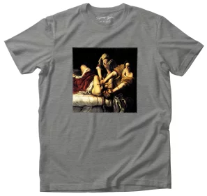 Koszulka z nadrukiem Judyta odcinająca głowę Holofornesowi Artemisia Gentileschi
