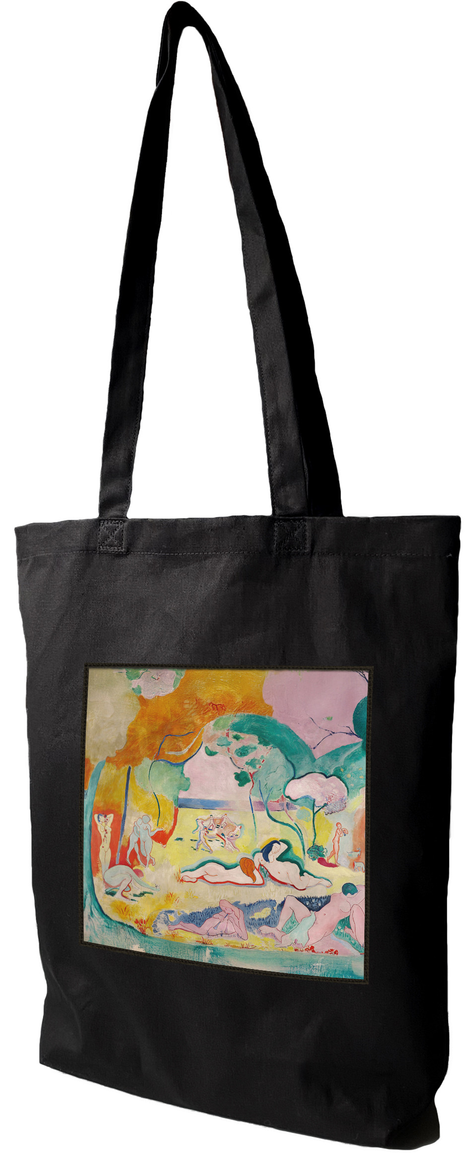 Torba z naszywką Radość życia Henri Matisse, Czarna