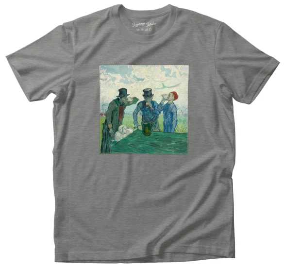 Koszulka z naszywką Pijący Vincent Van Gogh