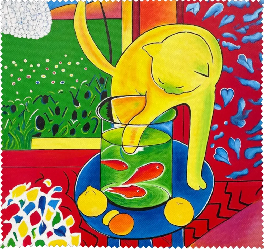 Ściereczka do okularów Kot ze złotą rybką Henri Matisse