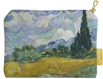 Kosmetyczka mini Pole pszenicy z cyprysami Vincent Van Gogh