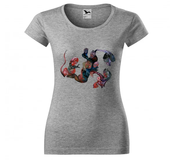 Bluzka damska Kompozycja fantastyczna, Wizja z maskami Witkacy