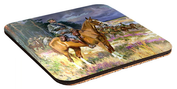 Podkładka pod kubek Józef Piłsudski na Kasztance Wojciech Kossak