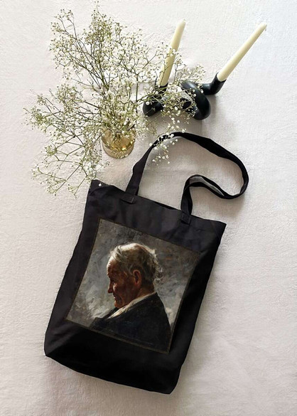 Torba z naszywką Profil siwego staruszka Józef Mehoffer