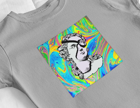 Bluzka damska z naszywką Psychodelic 05