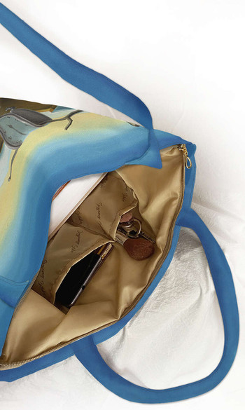 Torba na ramię shopper Trwałość pamięci Salvador Dali