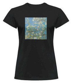 Bluzka damska z naszywką Kwitnący migdałowiec Vincent Van Gogh