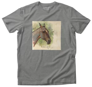 Koszulka z naszywką Głowa gniadego konia Wojciech Kossak