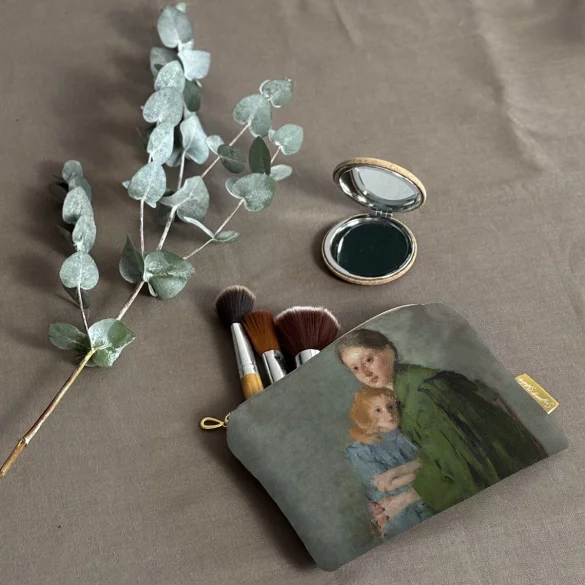 Kosmetyczka mini Portret kobiety z małą dziewczynką (Matka z dzieckiem) Olga Boznańska