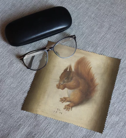 Ściereczka do okularów Czerwona wiewiórka Hans Hoffmann