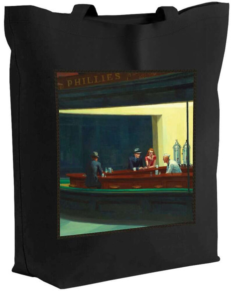 Torba z naszywką Nocne marki Edward Hopper