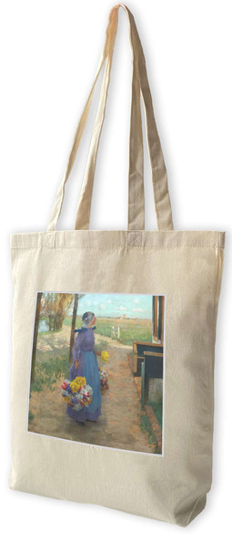 Torba z naszywką Kwietna dziewczyna w Holandii George Hitchcock