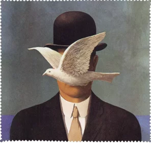 Ściereczka do okularów Mężczyzna w meloniku René Magritte