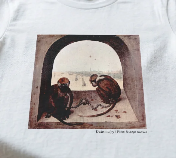 Bluzka damska Dwie małpy Pieter Bruegel starszy