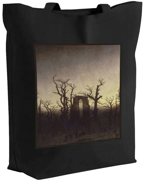 Torba z naszywką Opactwo w dębowym lesie Caspar David Friedrich