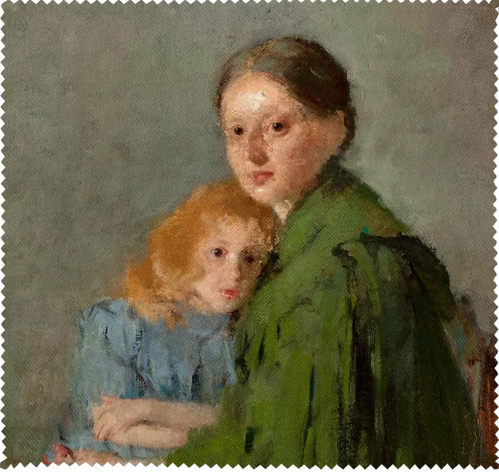 Ściereczka do okularów Portret kobiety z małą dziewczynką (Matka z dzieckiem) Olga Boznańska
