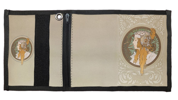 Portfel Bizantyjskie głowy: blondynka Alfons Mucha